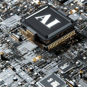 Chip de IA representando otimização de conteúdo para mecanismos generativos como ChatGPT, Perplexity e Google AI Overviews